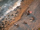 In spiaggia fuori stagione